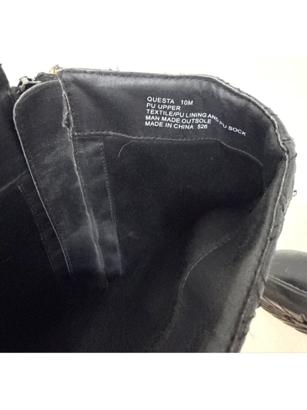 Steve Madden Willits Womens Leather Upper Tall Black Full Zipper Boots Size 10M - Picture 6 of 7